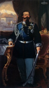 Kong Vittorio Emanuele af Savoien,udnævnt til Italiens første konge i 1861 Maler: Antonio Dugoni