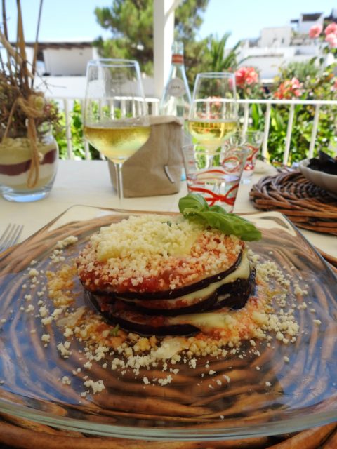 La parmigiana di melanzane, ret med auberginer. Foto: Kirsten Soele