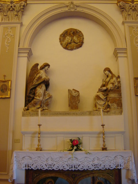 Mariæ bebudelsesdag af A. Gagini. Chiesa di S. Agata. Wikimedia 2006