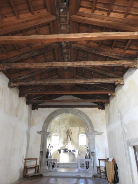 Træloft i kirken Santa Carerina d'Alessandria. Foto: KirstenSoele